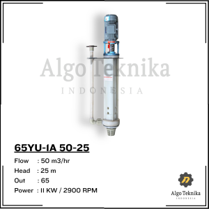 Chemical Vertical Sump Pump Flugo 65YU-1A 50-25 Chemical Slurry Pump