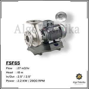 Semi-Open Centrifugal Pump - Flugo FSF65 (SS304)