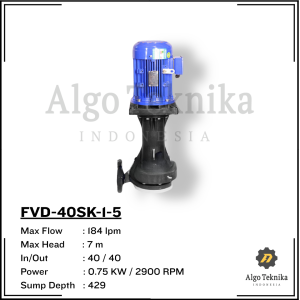 Chemical Vertical Sump Pump Flugo FVD-40SK-1-5 Self-Prime Chemical Pump