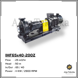 Chemical Pump IHF65x40-200Z - plastic free Flugo (coupling type)
