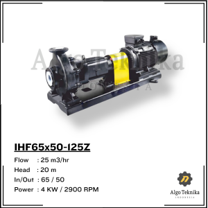 Chemical Pump IHF65x50-125Z - plastic free Flugo (coupling type)